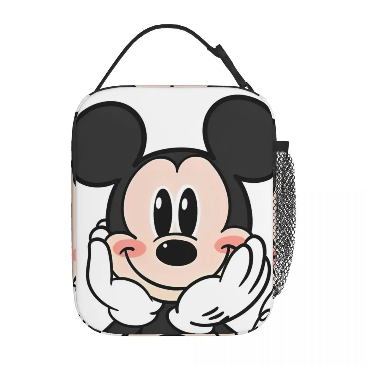 Bolsa de almuerzo con aislamiento de Mickey Mouse, bolsa enfriadora Fiambrera grande de dibujos animados, contenedor de comida, bolsa para la universidad al aire libre