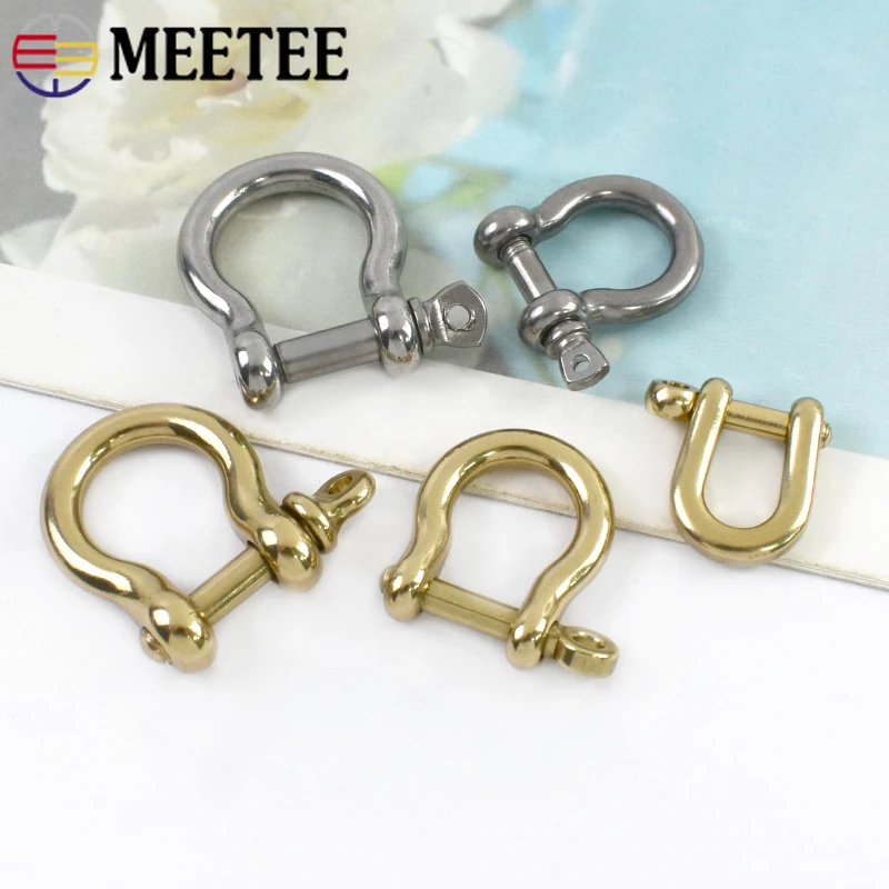 

5-20Pcs 6-10mm Metal Buckles Vachette Clasp D Ring Keychain Pin Srcew Connect Hook Backpack Carabiner Clips DIY Bag Accessories