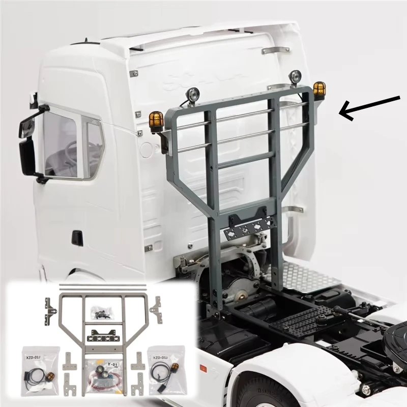 Soporte de montaje para luces de camión de juguete RC, soporte de montaje para luces, para Tamiya Scania Benz Volvo MAN 1/14, piezas de camión tractor RC SBJ-02