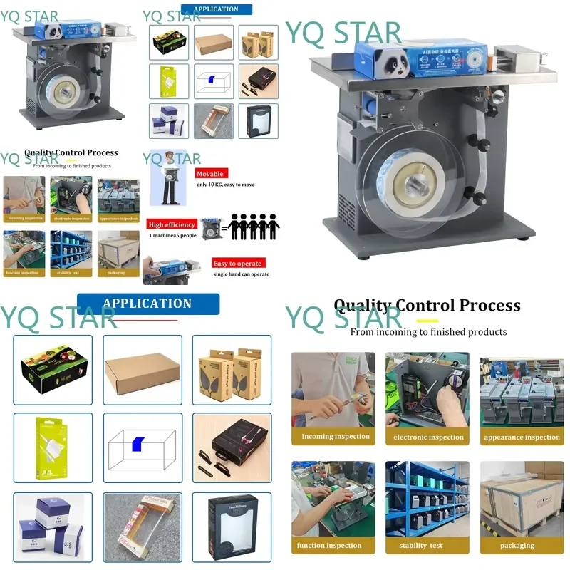 Self-Adhesive Tamper-Evident Seal Applicator for Carton Packaging Right-Angle Labeling Machine Semi-Automatic Sealing