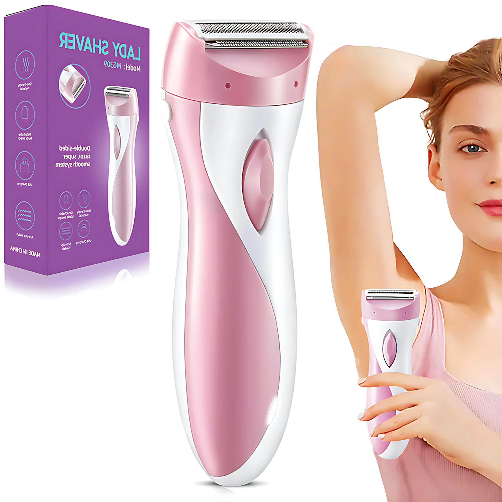 

Electric Women Trimmers Epilators Shavers Razors for Women on Private Area and Leg Armpit Back Hair,Girl Bikini Epilator Groomer