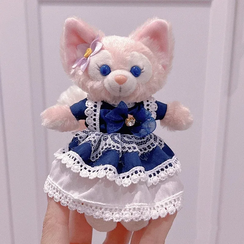 LinaBell Plush Toy Keychain Disney Doll Skirt Animal Toy Backpack Bag Pendant Christmas Halloween Birthday Gifts Cute Fox Toy