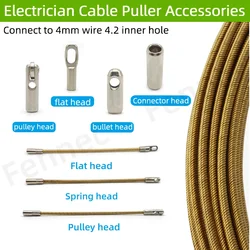 Wire Puller Connector Head Electrician Automatic Thread Guide Special Crimping Mold Cable Elastic Threader Accessories Repair