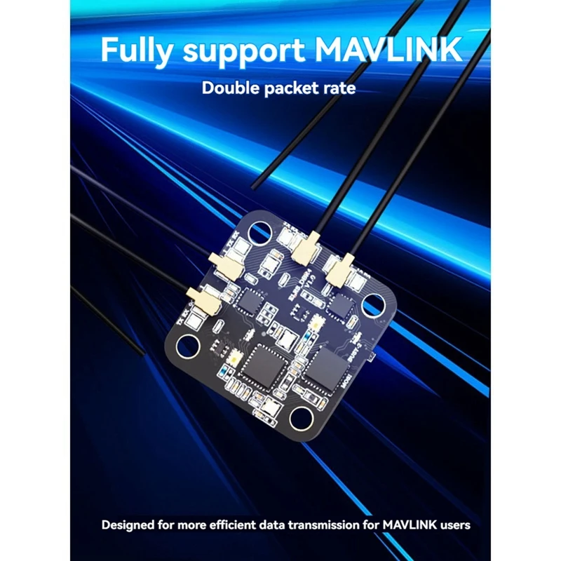 For Radiomaster DBR4 2.4G/915Mhz ELRS Receiver Dual-Band Dual-Channel Gemini Receiver For FPV Drone DIY Parts