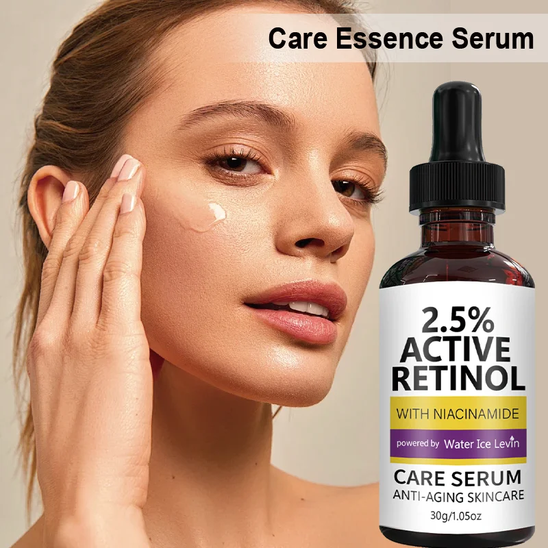 Sérum Anti-Envelhecimento com 2,5% de Retinol e Niacinamida - Firmador, Iluminador, Infundido com Ácido Hialurônico para Pele Jovem
