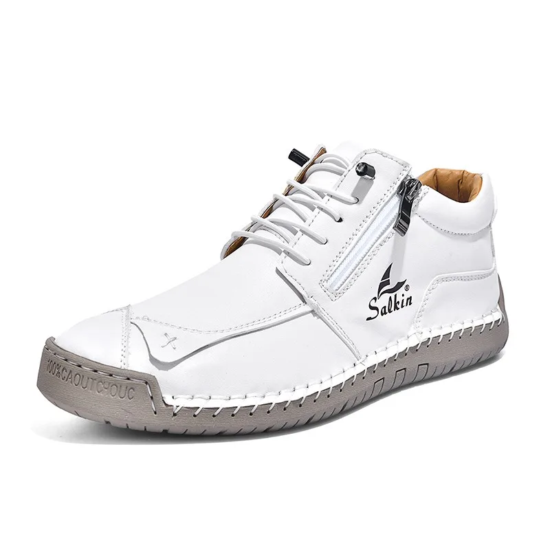 Herren-Freizeitschuhe, hohe Sneakers, Herren-Outdoor-Stiefeletten, atmungsaktiv, bequem, weiche Sohle, luxuriöse, modische Herrenschuhe – Detail 12