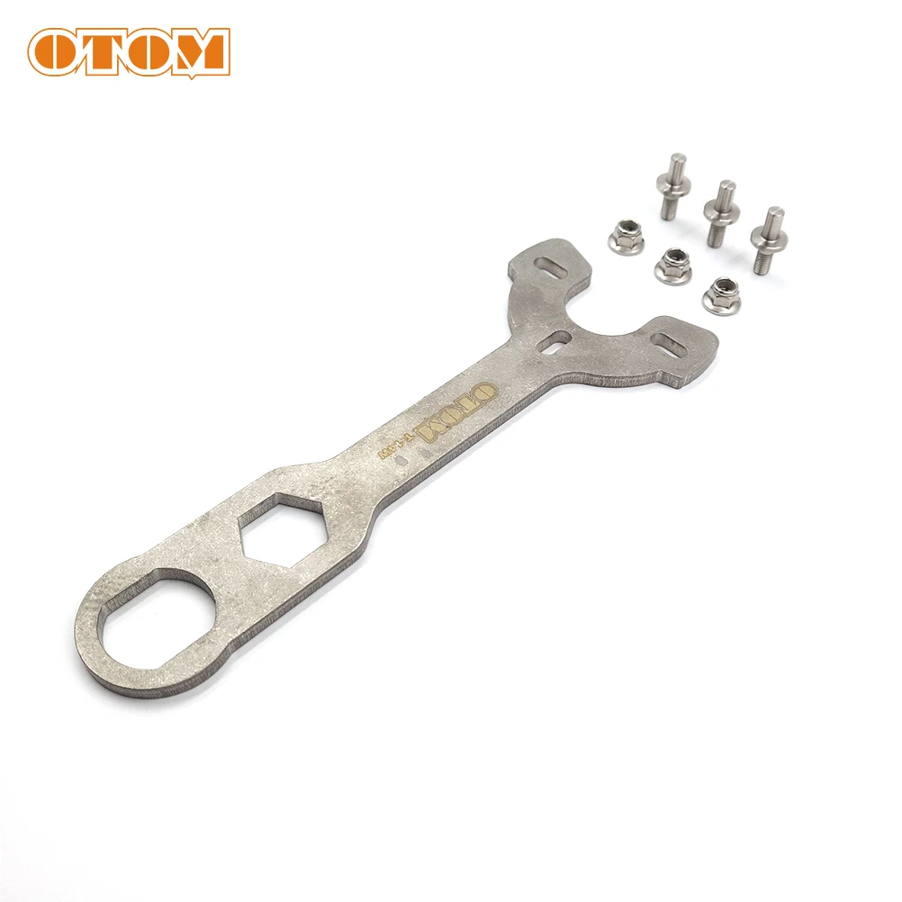 OTOM Motorcycle Adjustment Wrench Tool Rear Shock Absorber Oil Seal Seat Remove Spanner Universal For Quad Bike ATV Dirt Bike