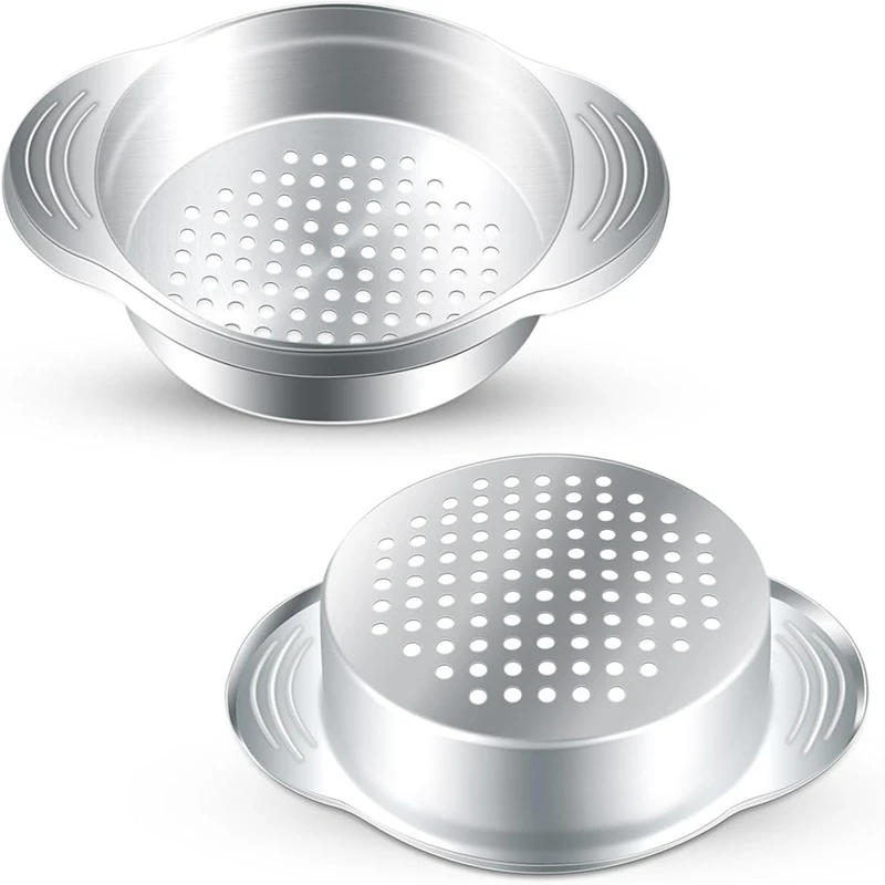 2 Pcs Can Strainer Stainless Steel Tuna Press Can Strainer Food Can Strainer Sieve Oil Drainer Remover Metal Tuna Press