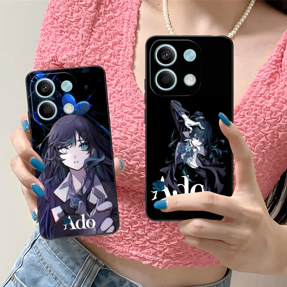 

Ado Rose Mobile Phone Case for Xiaomi Redmi Note 14 13 12 11 A5 3 2 1 Pro Plus 4G 5G Colour Printing Protective Cover Cellphones