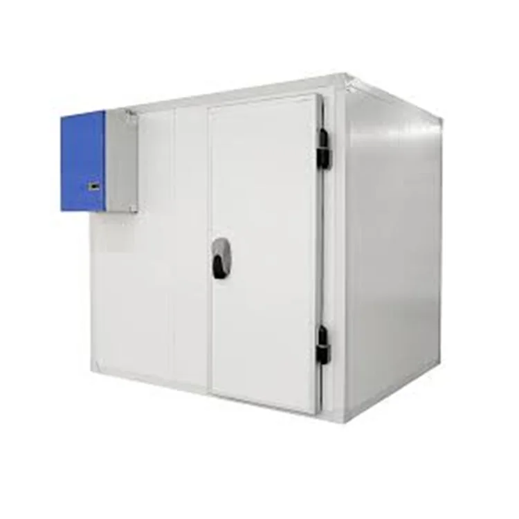 Sala de armazenamento de freezer de sala fria com unidade de refrigeração de compressor para carne e frutas