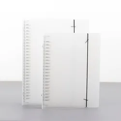 A5 B5  20/26 hole Transparent Notebook Cover Pp Plastic Binder Notebook Loose-leaf Binder Shell