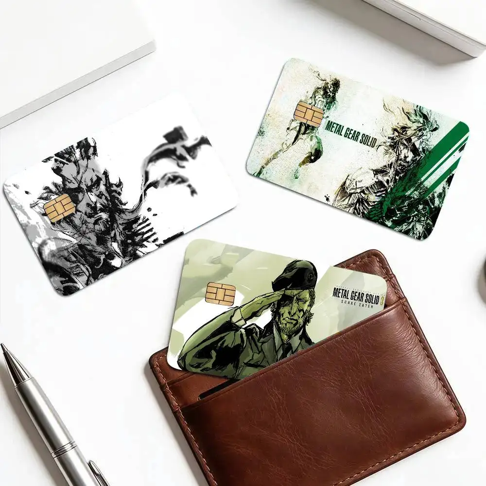 Game M-metal Gear Solid Art Print Credit Card Skin Waterproof PVC Bank Card Decal