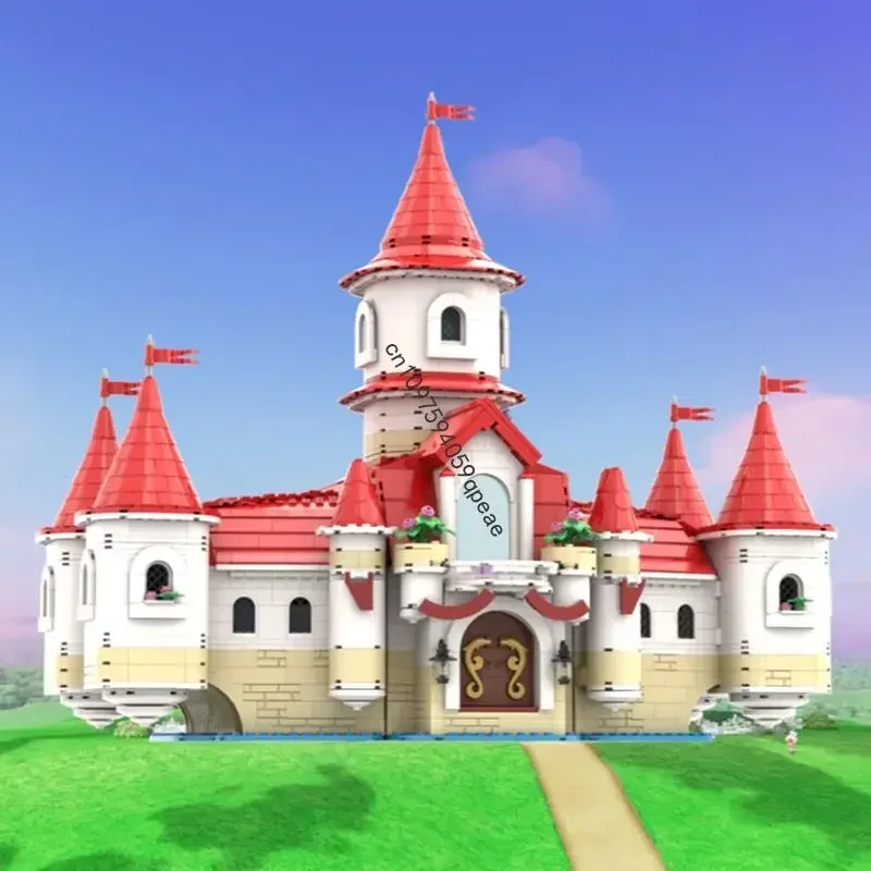 

New 3072PCS Famous Super Plumber Game Series Mushroom Castle Moc Model Custom Puzzle Diy Creative Ideas Kid Toy Birthday Gift