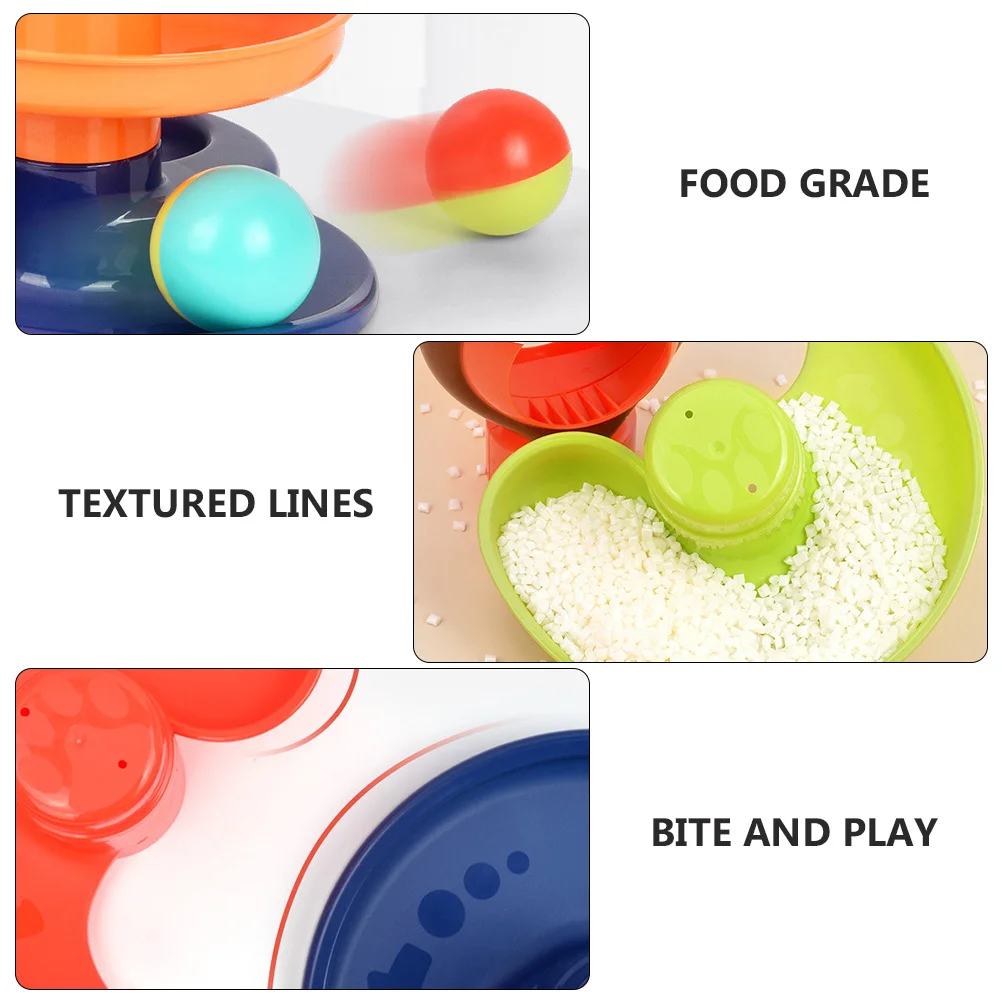 1세트 다채로운 트랙 타워 교육용 장난감 퍼즐 게임은 아기의 인지 능력 집중력과 터치를 강화합니다.