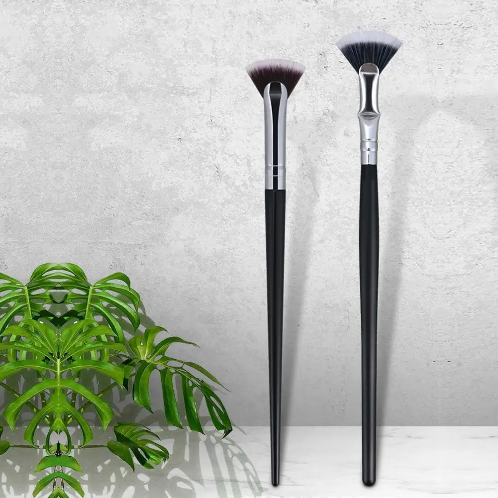 Brosse en éventail de mascara anti-taches pour une application facile et lisse, améliore les cils inférieurs, effets naturels soulevés, 2 pièces