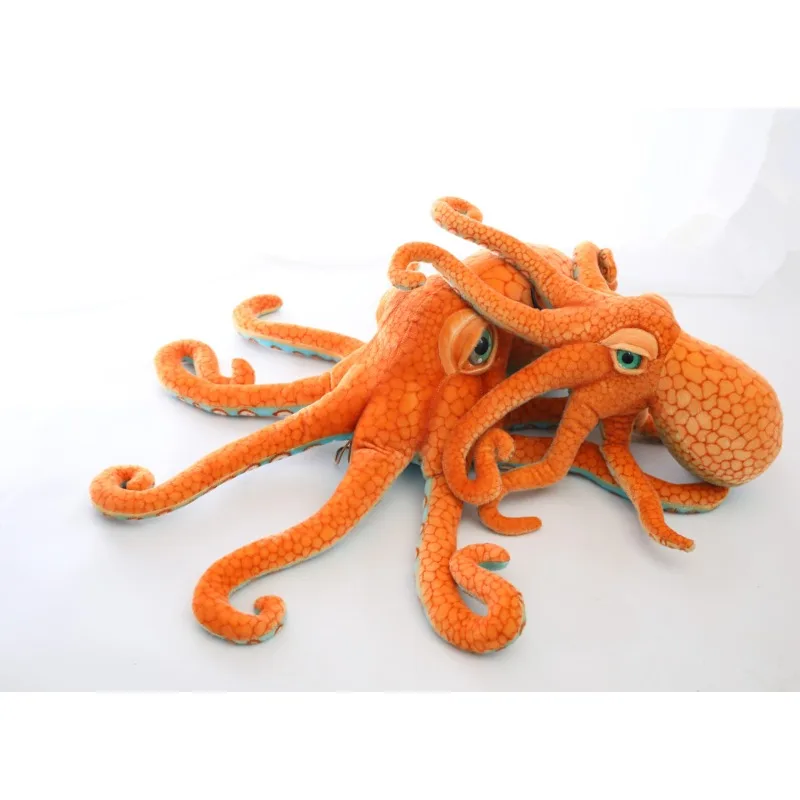リアルなタコのぬいぐるみ、柔らかく抱き心地の良いスクイーズおもちゃ、海の生き物、子供、赤ちゃんへのプレゼント、ドロップシッピング、深海の巨大タコのおもちゃ