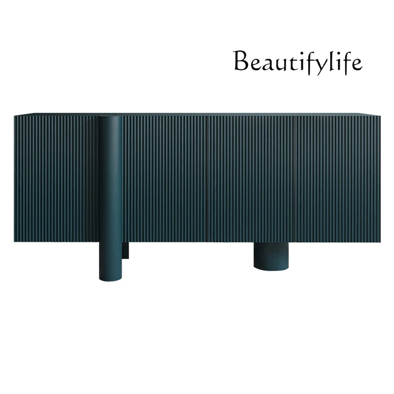

Modern light luxury solid wood dining side cabinet, living room simple locker storage, entrance cabinet creative home