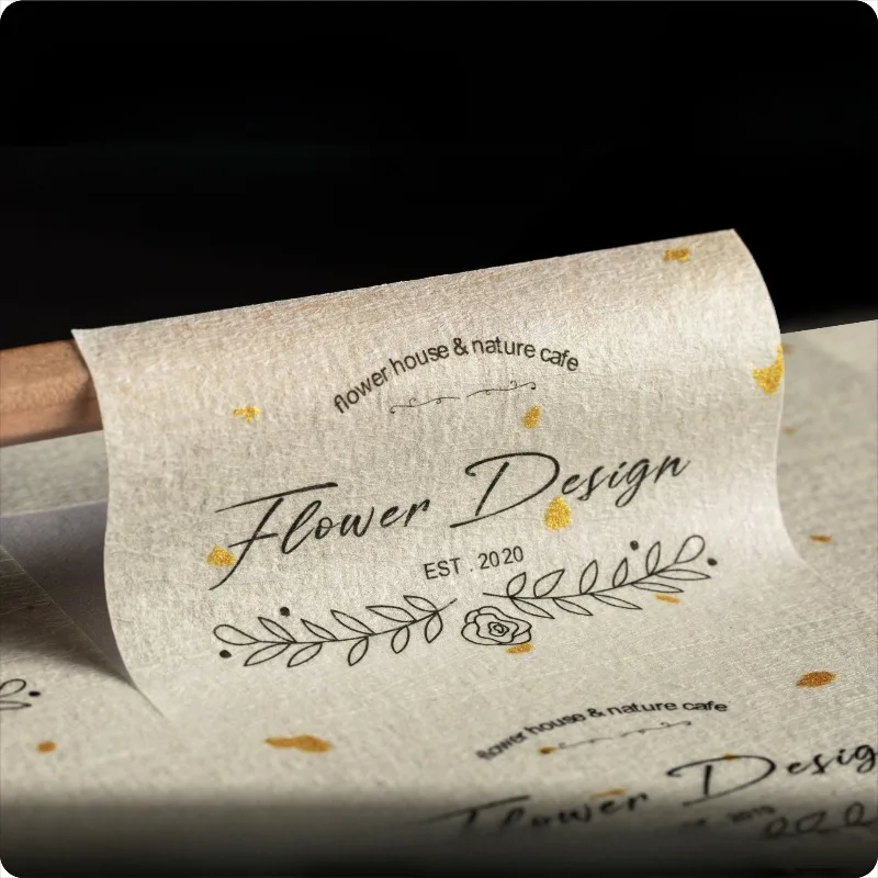 

200PCS Customized Gold Embossed Stickers with Luxurious Hot Stamping Logos Gift Packaging Decorations