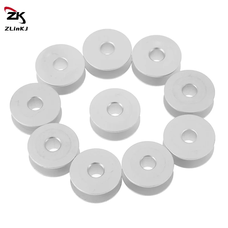 (ZYDD01) 10 قطعة ماكينة خياطة صناعية بكرة بكرة ماكينة خياطة بكرة ألومنيوم #2