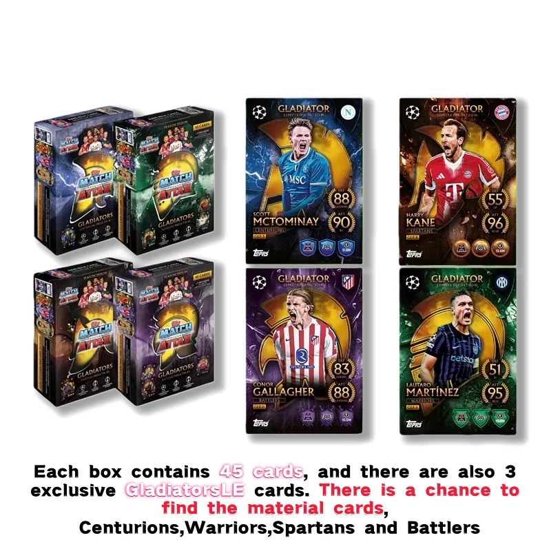 2026 New Season Topps UCC Match Attax 2025-26 Top Champions League match ttag big iron boxSeries Football Star Card Fan Toy Gift