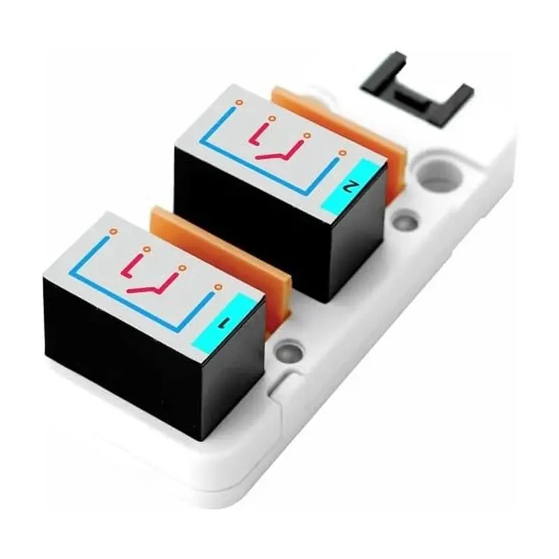 ABGI-For M5stack 2-Kanal SPST Relaismodul 3A-16A DC12-28V AC 220V-250V+ HY2.0-4P Grove Kabel LED GPIO I2C Grove Anschluss – Detail 5