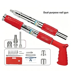 Manual Steel Nail Gun Rivet Gun Ceiling Wall Anchor Wire Slotting Device Home Wall Fastener Metalworking Rivet Gun Tool