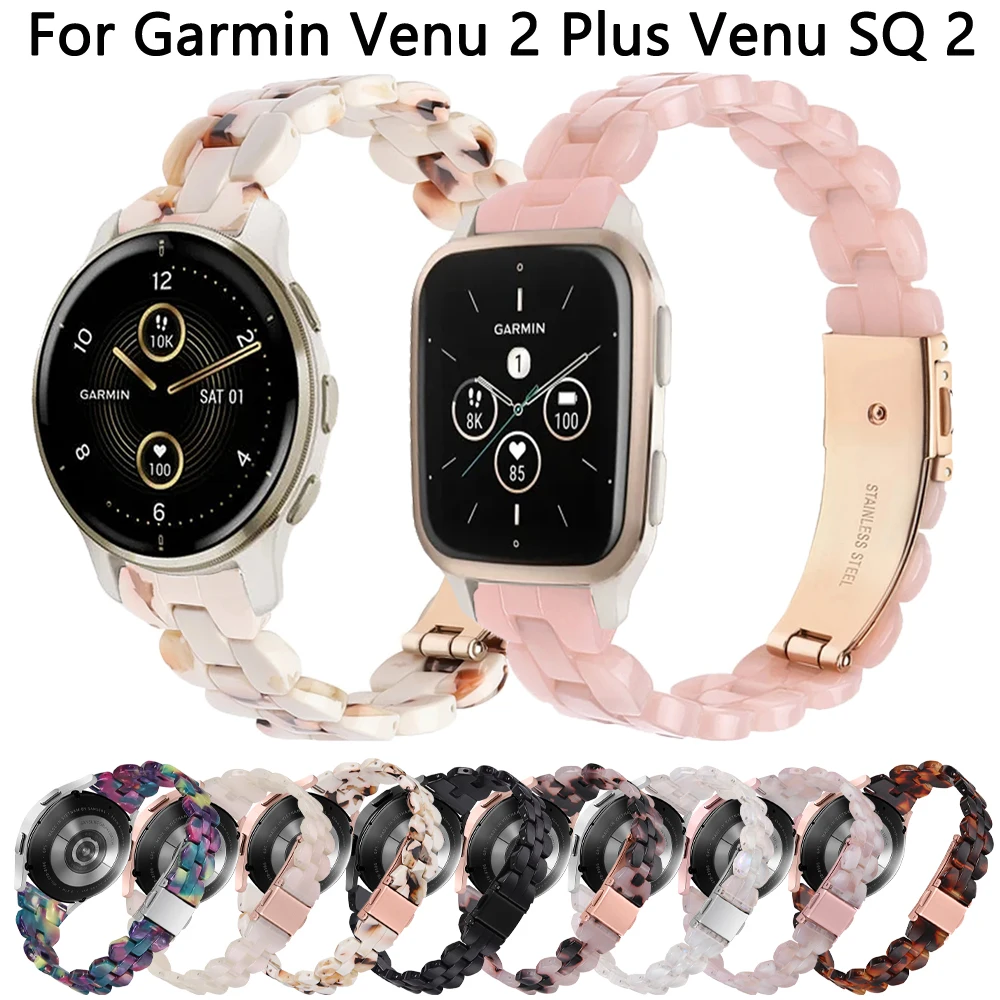 

For Garmin Venu 2 Plus/SQ 2 20mm Strap Bracelet for Vivoactive 3 5 Forerunner 245/645/158/55 Silicone Watch Band Accessories