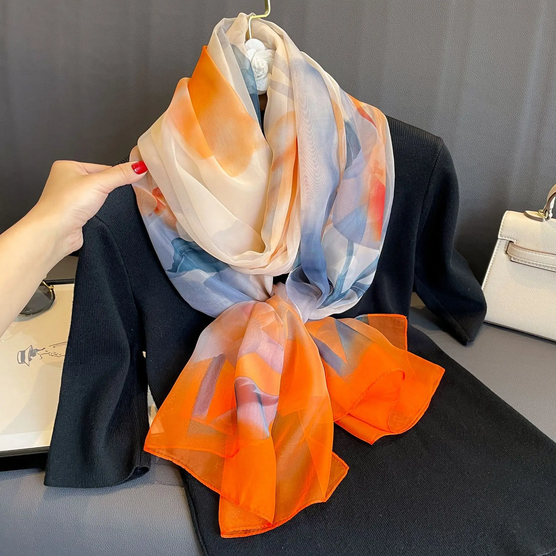 Foulard de Plage pour Femme, Grand Châle, Hijab, Bandeau de Sauna, Bandana, Nouvelle Collection Été