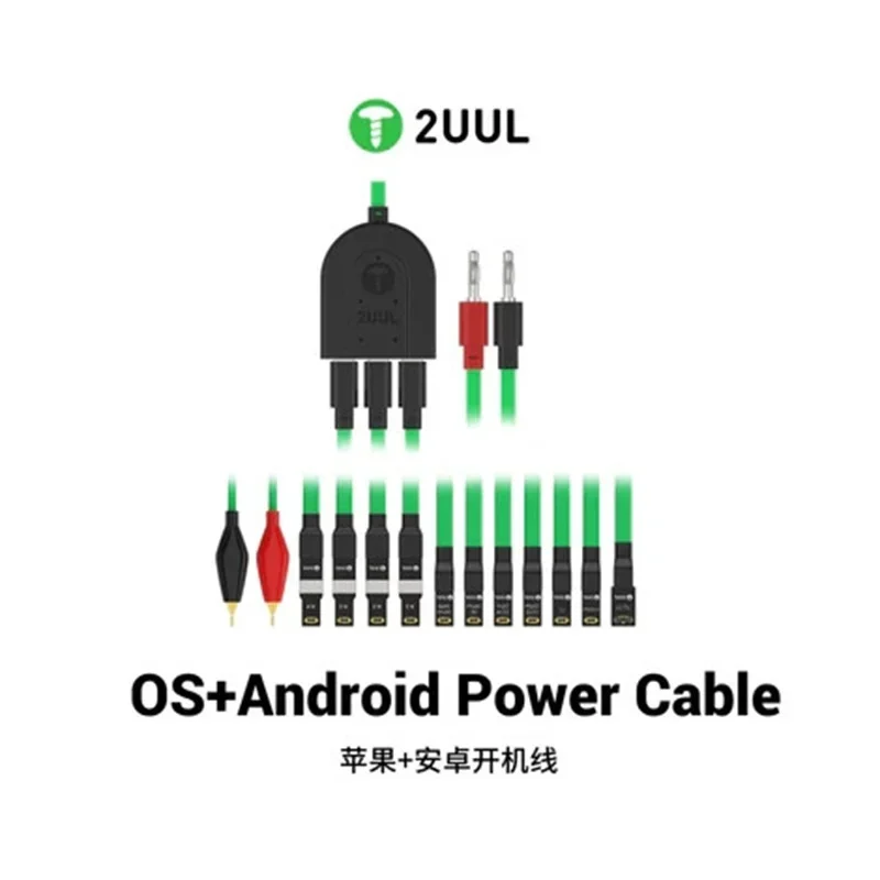 2UUL PW02 Power Boot Line For iP 16 7 8 X 11 12 13 14 15 16Pro Max Full Series And Android Phone Power On Cable Repair Tool