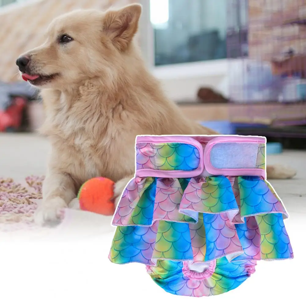 Dog Diapers Female，Washable，Quick-Drying Breathable Super Soft Polyester，Dog Sanitary Panties，Reusable，Dog Diaper，Pet Supplies