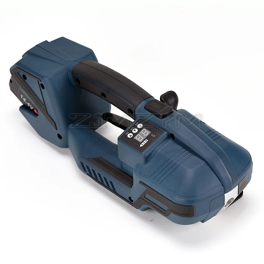 Imagem -02 - Máquina de Cintar Elétrica v2 Portátil Automática Ferramenta de Empacotamento Enfardadeira de Fusão a Quente Display Digital Pet pp Strap 1316 mm