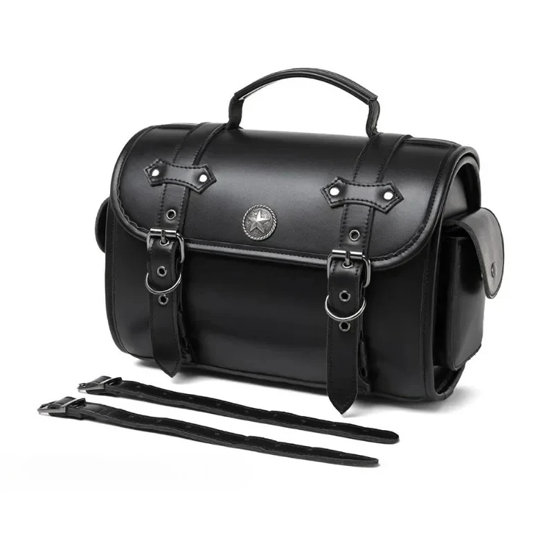 Motorcycle Saddlebag Retro Throwover Saddlebags Motorcycle Luggage Side Bags Waterproof Storage Tool Bag for Harley Moto - view 5