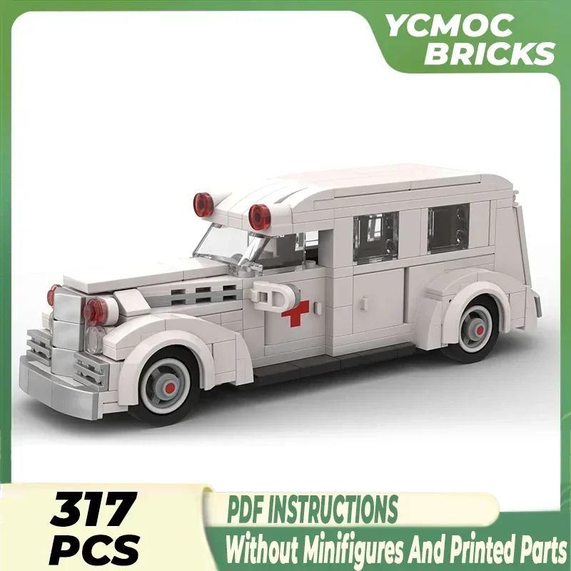 

Technical Moc Bricks Vintage Car Model Henney Packard Ambulance Modular Building Blocks Gifts Toys For Children DIY Assembling