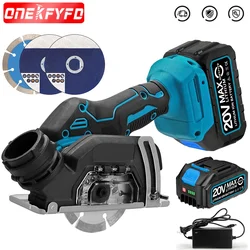 3inch Cordless Electric Small Cutting Machine Compact Cut OFF 76MM 20000RPM Mini Angle Grinder for 18V Lithium-Ion Battery