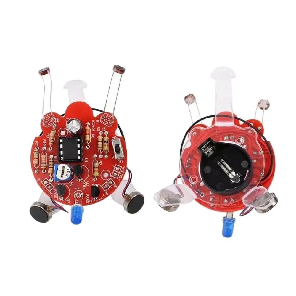 Photosensitive Firefly Kit Mobile Robot Electronic DIY Welding Kit Breathing Light Fun Electronic Manufacturing Circuit Board