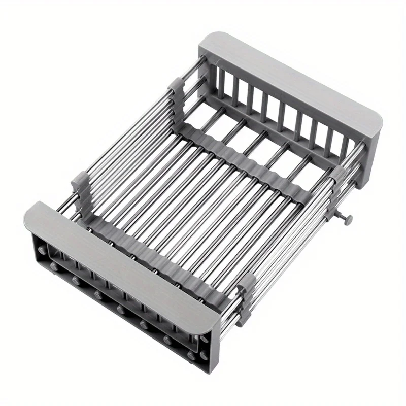 Kitchen Dish Drying Rack Over Sink Dish Rack Drainer Dish Drainer Rack Organizer Stainless Steel Sink Organizer Drain Basket - view 5