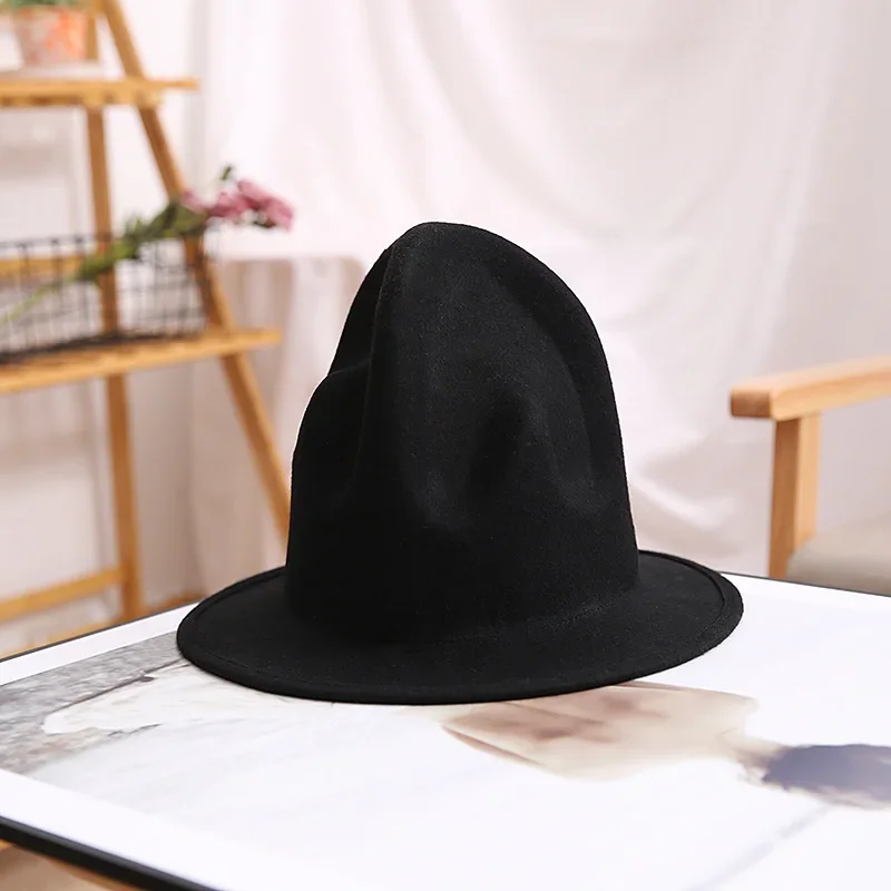 Hat Felt Fedora Hat for Woman Men Hats Black Top Hat Male 100% Australia Wool Cap