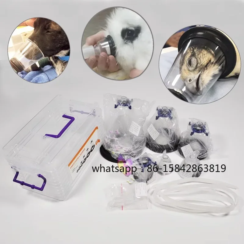 

Pet Anesthesia Mask Dogs Cats Transparency Manual Resuscitator Veterinary Anesthesia Breathing Cups Pet Anesthesia Oxygen Mask