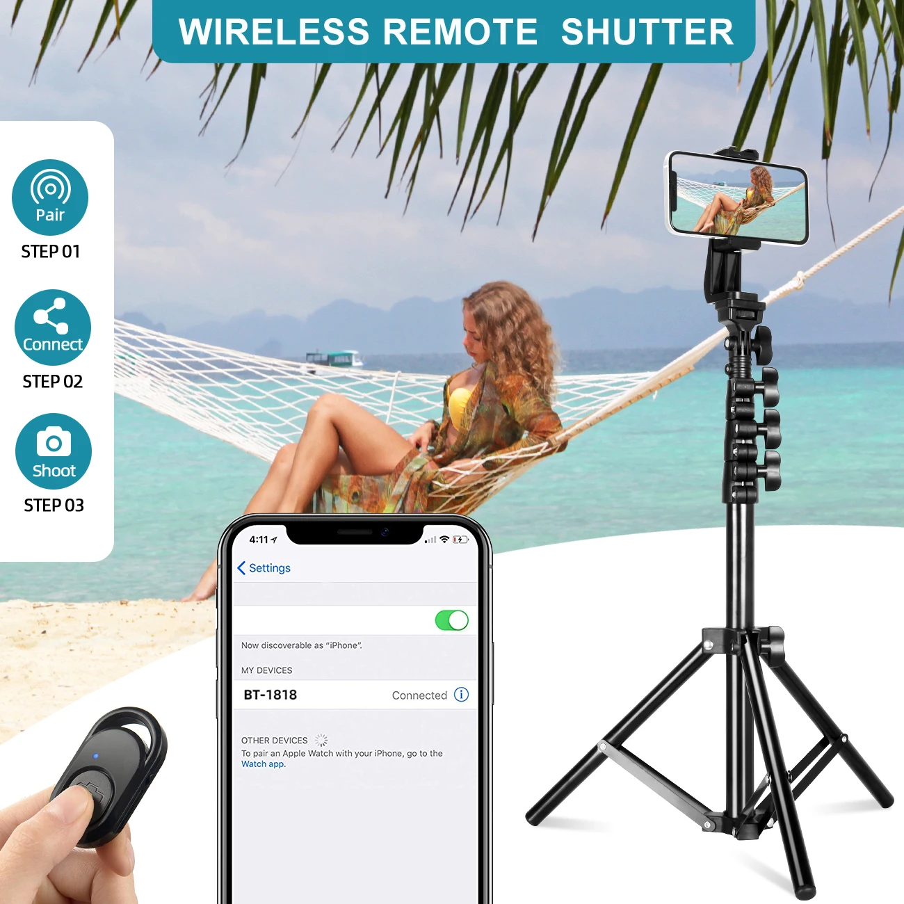 Selfie Stick statyw stojak na telefon komórkowy z Bluetooth Remote 1/4 śruba do iPhone iPad Tablet Camera Ring Lamp