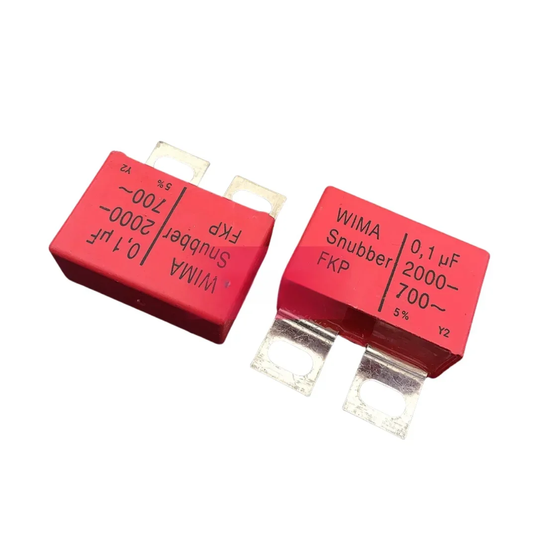 

2pcs/German Weimar Capacitor Snubber FKP 2000V 0.1UF 104 100NF Iron Feet
