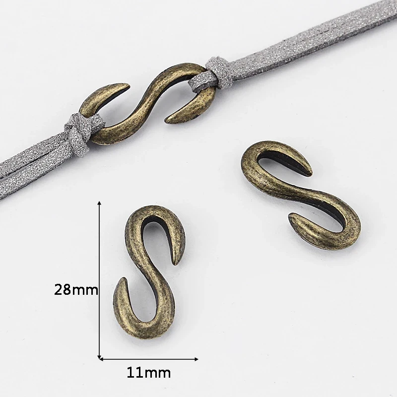 10pcs S Hook Clasp Jewelry For Bracelet Necklace Making Parts DIY Fashion Jewelry Accessories Findings