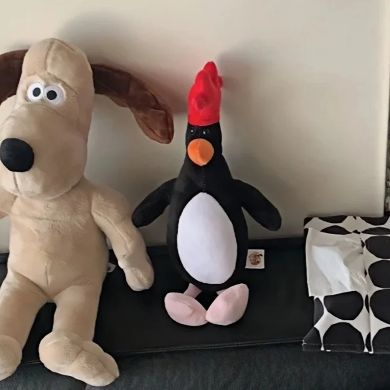 Kawaii Wallace i Gromit pluszowe zabawki Anime śliczny pingwin wypchane lalki Home Decor dzieci Xmas prezent urodzinowy film urządzenia peryferyjne
