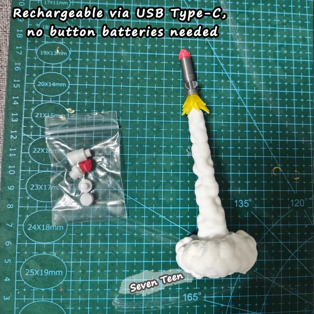 Model Figure Launch Effect Accessories Type-C Rechargeable Multi-Caliber Desktop Mini Ornaments Home Decorations