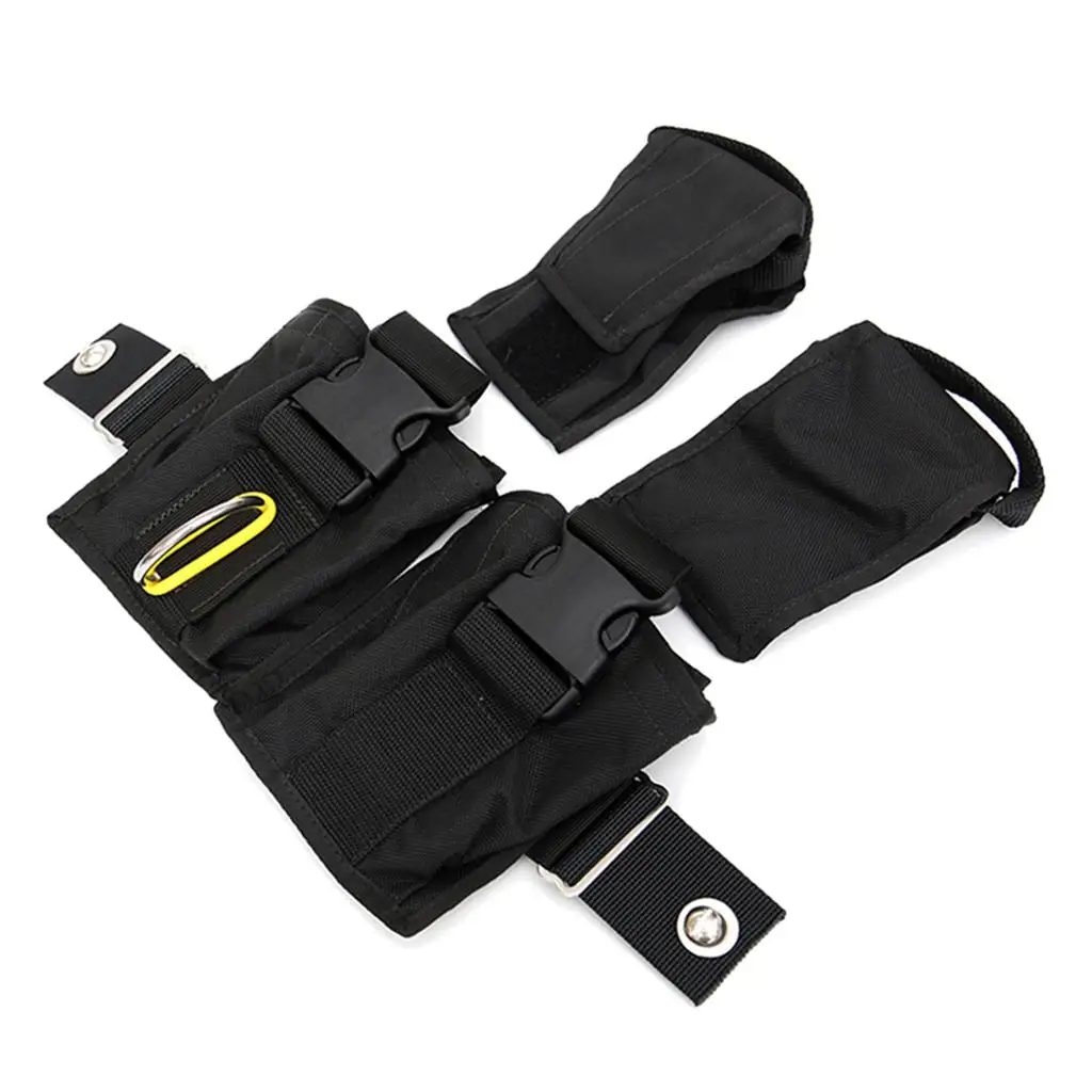 High Strength Scuba Diving Weight Pocket Quick Release Utility Bag for Dive Back Plate and Gear Storage