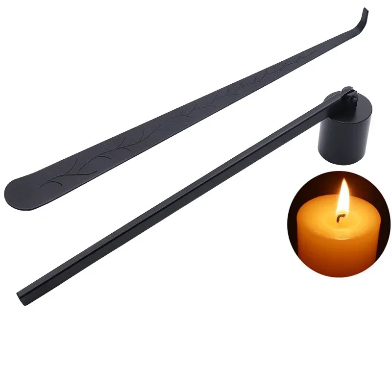 Extintor de velas/cubierta de extintor de velas, dispositivo de cuidado de velas para el hogar, gancho de fuego portátil de acero inoxidable, 1 Uds.