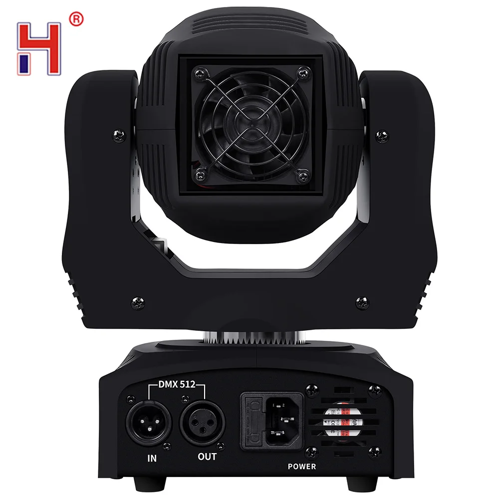 HongYi Moving Head DJ Lights 60W LED Mobile Heads 8 Gobos 8 Colors Spotlight DMX 512 With Sound Activated For Wedding DJ Party