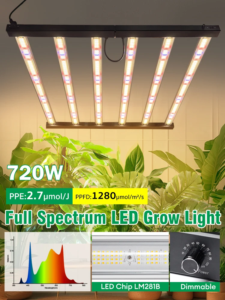 360W 720W LED Vollspektrum-Wachstumslampe Quantum Board Pflanzenlampe für Innenräume Gewächshaus-Zelt Gemüse Obst Hydroponik-Beleuchtung