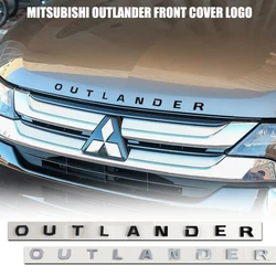 Car 3D ABS Letters Outlander Logo Decals Sticker For Mitsubishi Pajero Outlander XL Montero Lancer Triton Galant ASX Xpander