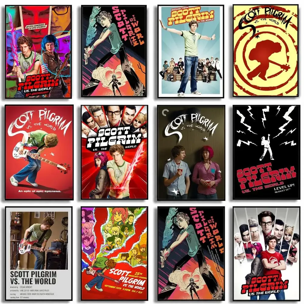 Movie Scott Pilgrim Vs. The World Poster HD Poster High End Luxury Home Decor For Living Room Bedroom Corridor And Gift Giving