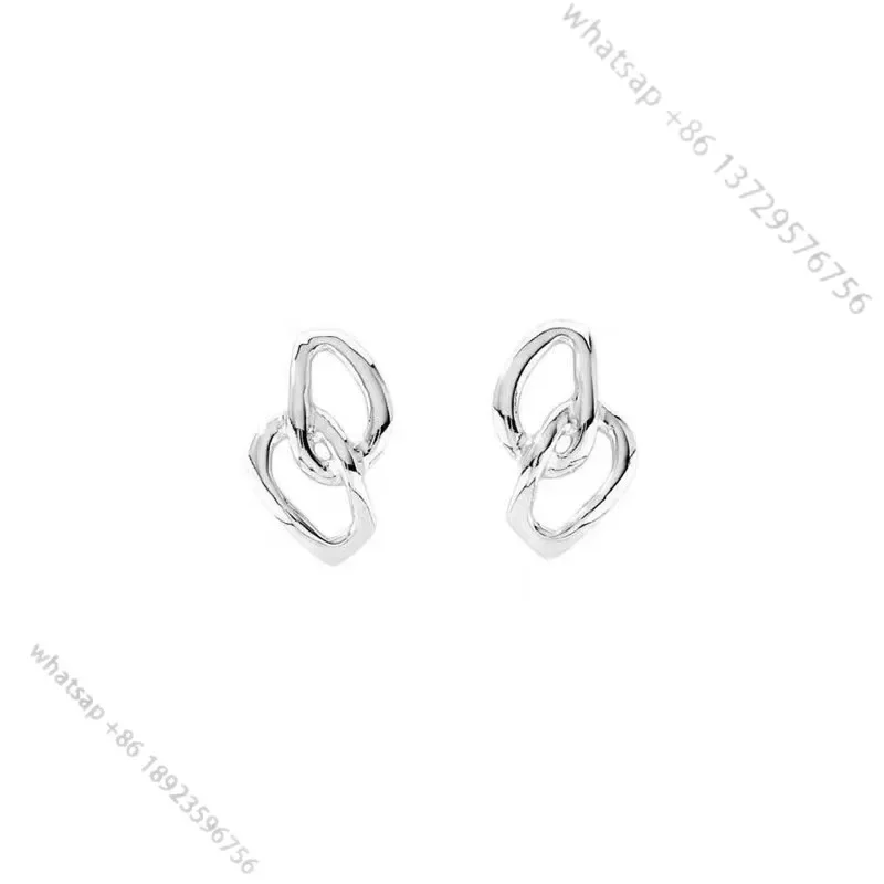 Boucles d'oreilles à emboîtement géométrique Unode50, Europe et Etats-Unis, Commerce électronique transfrontalier, Bijoux Ins Niche, Luxe abordable, Espagne